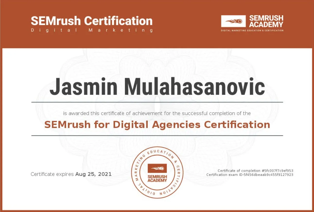 Semrush Agency Partner – Zertifizierung